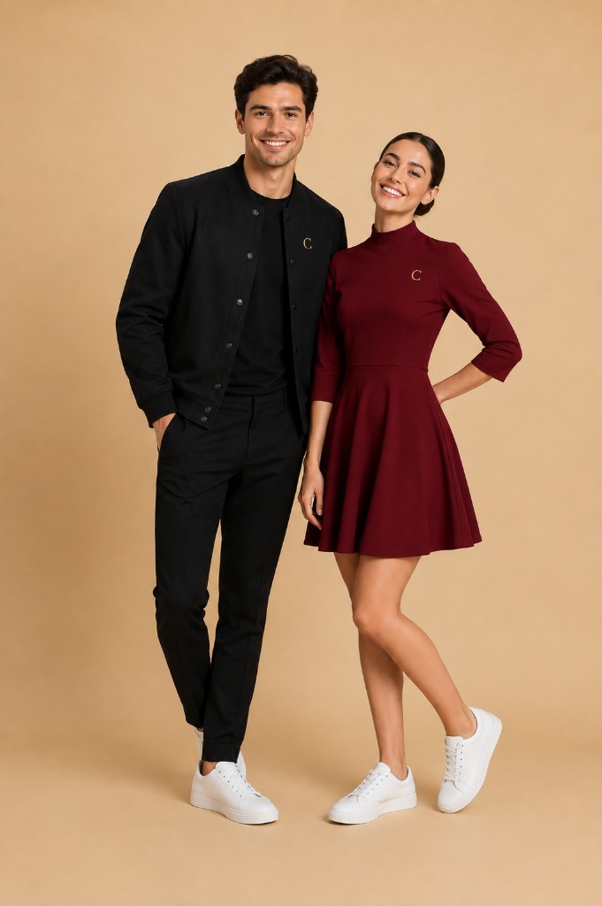 Veste teddy & robe patineuse